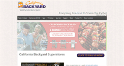 Desktop Screenshot of californiabackyard.com